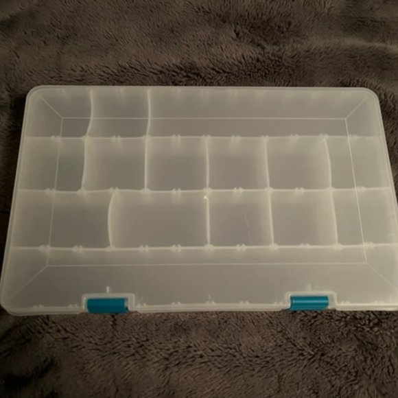 Plastic Storage case with Adjustable Compartments for Crafts Jewelry B… - Picture 2 of 13
